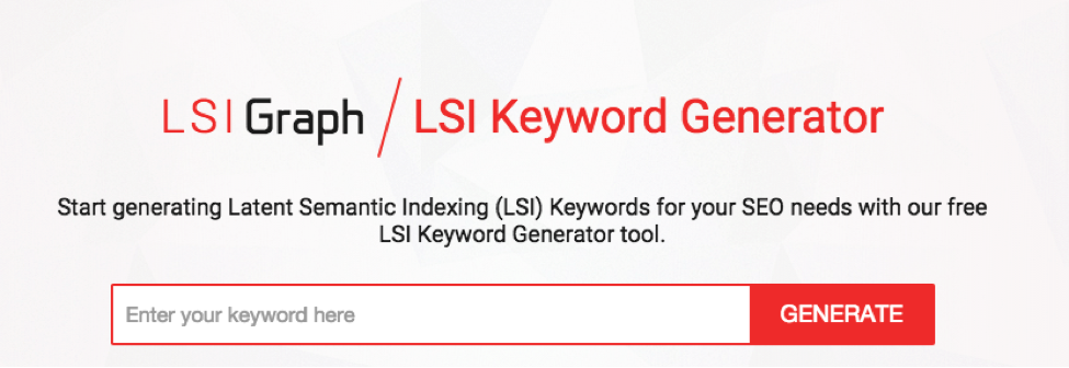 LSI Graph Keyword Generator