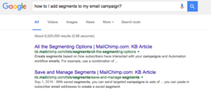 Search email marketing